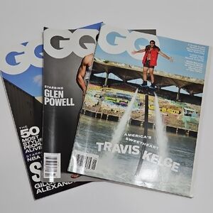GQ Magazines Celebrity, Luxury, High Fashion, Perfume/Cologne Interview 3 Issues